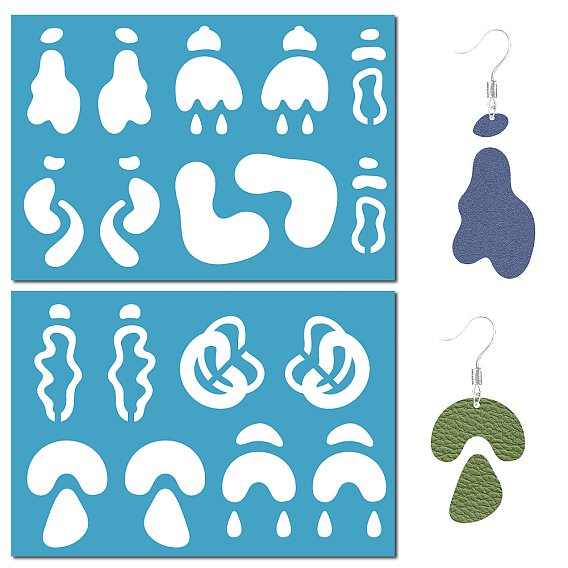 Акриловая серьга ручной работы шаблон, трафареты для резки кожи