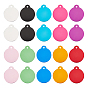 30Pcs 10 Colors Aluminum Blank Pendants, Flat Round