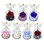 Angel Preserved Flower Rose Glass Cover Christmas Valentine's Day Rose Decoration