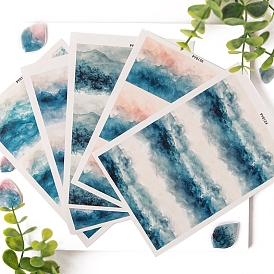 Серьги из полимерной глины, бумага для переноса воды, украшение подвески из глины, водорастворимые наклейки