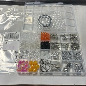 DIY Mobile Strap Making Kits, including Polyester Cord Mobile Straps, Acrylic & Plastic & Stainless Steel Beads, 304 Stainless Steel Lobster Claw Clasps