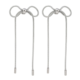 Bowknot 304 Stainless Steel Stud Earrings for Women