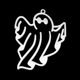 201 подвески из нержавеющей стали, лазерная резка, для Хэллоуина, призрак