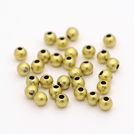 Round Matte Style Plastic Spacer Beads