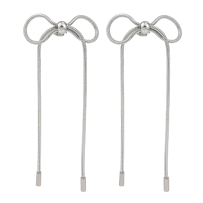 Женские серьги-гвоздики с бантом 304 из нержавеющей стали