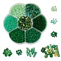 7 Style Baking Paint & Transparent Inside Colours & Transparent & Ceylon Glass Seed Beads, Glass Bugle Beads, for Jewelry Making