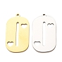 201 Stainless Steel Pendants, Number 0 with Heart Charms, Laser Cut, Cut-Out