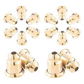 CREATCABIN 8 Pairs Brass Ear Nuts/Earring Backs, Long-Lasting Plated