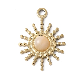 304 нержавеющая сталь с подвесками из натуральной белой ракушки, солнце