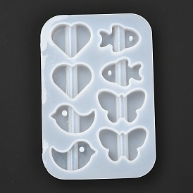 DIY Straw Topper Silicone Molds, for UV Resin & Epoxy Resin Decoration Making, Mixed Shapes