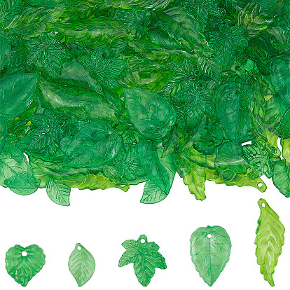 250 шт 5 стили прозрачные акриловые подвески, лист