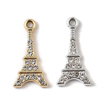 Подвески со стразами из сплава с УФ-покрытием, башня