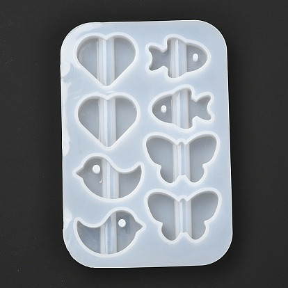 DIY Straw Topper Silicone Molds, for UV Resin & Epoxy Resin Decoration Making, Mixed Shapes