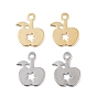 Brass Pendants, Apple with Star Charms