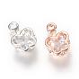 Alloy Cubic Zirconia Charms, Butterfly