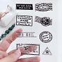 Air Mail Stamp Theme Silicone Clear Stamps, for Card Making Decoration DIY Scrapbooking