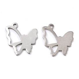 201 Stainless Steel Pendants, Butterfly
