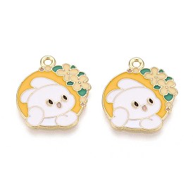 Подвески из эмали и сплава, золотые