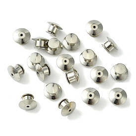 Alloy Locking Pin Backs, Locking Pin Keeper Clasp, Cone Shape, for Brooch Finding