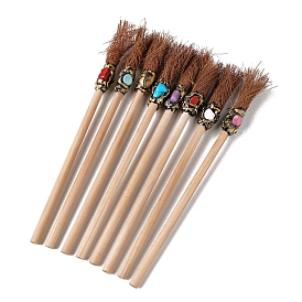 Handmade Halloween Witch Broom Pencils