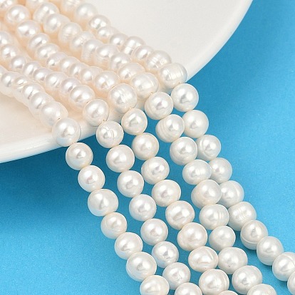 Нити из натурального культивированного пресноводного жемчуга, картофель, класс 3