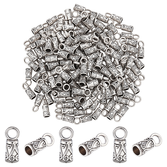 150 шт. наконечник шнура из цинкового сплава в тибетском стиле, колонка