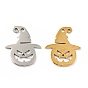 201 Stainless Steel Pendants, Pumpkin with Hat