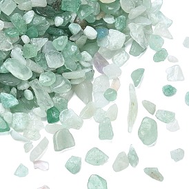 Натуральный авантюрин чип бусины, нет отверстий / незавершенного, 2~8x2~4 мм, около 8500 шт / 500 г