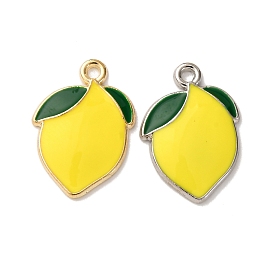 Подвески из эмали и сплава, лимонный шарм