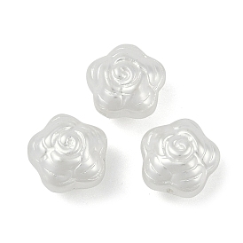 Glass Profiled Pearl Beads, Pearlized, Flower