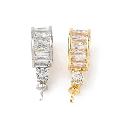 Латунные серьги-кольца из циркония, плоско-круглые, без кадмия и без свинца, стойки покрытие, долговечный