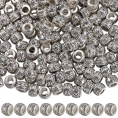 200Проставочные бусины из сплава в тибетском стиле, рондель