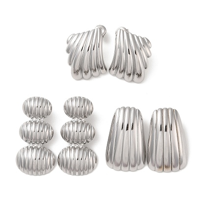 304 серьги-гвоздики из нержавеющей стали для женщин