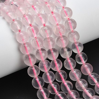 Природного розового кварца нитей бисера, круглые