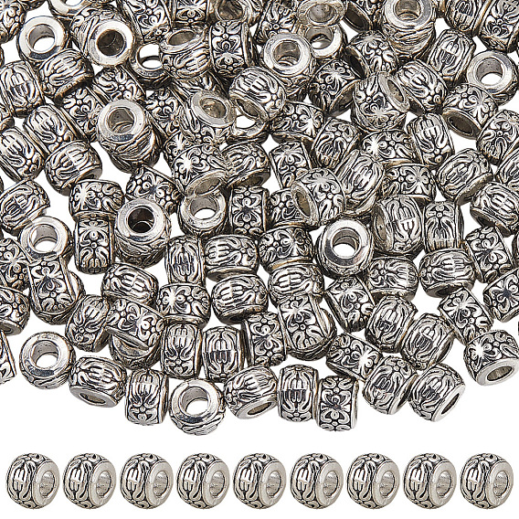 200Проставочные бусины из сплава в тибетском стиле, рондель