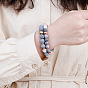 Natural Stone Beaded Bracelet with Lava Rock for Women's Yoga Energy