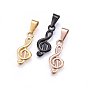 304 Stainless Steel Pendants, Musical Note