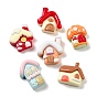 Opaque Resin Cabochons, Mushroom House