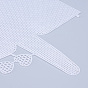Feuilles de toile de maille en plastique, pour la broderie, fabrication de fil acrylique, projets de tricot et de crochet, fleur et coeur et feuille