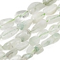 Naturelles quartz vert brins de perles, nuggets, pierre tombée