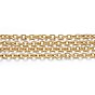 304 Stainless Steel Cable Chains, Unwelded, with Spool, Oval