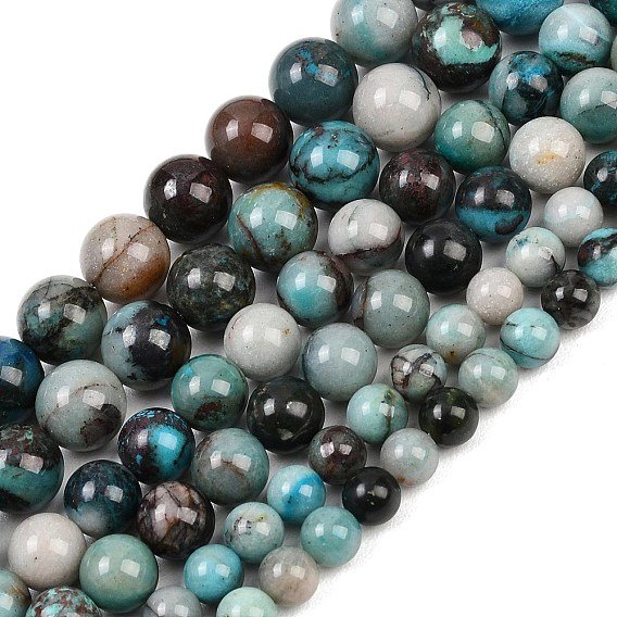 Природные хризоколлу бисер нитей, круглые