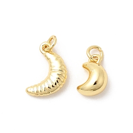 Латунные подвески, подвески в виде луны/круассана, стойки покрытие, долговечный, без свинца и без кадмия, с целью перехода в кольце