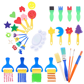 DIY Graffiti Sponge Brushes Seal Painting Tools Sets, Art Supplies, Creative Funny Drawing Toy for Children
