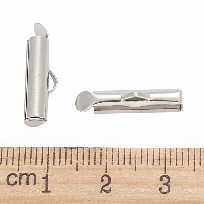 Iron Slide On End Clasp Tubes, Cadmium Free & Lead Free, Slider End Caps