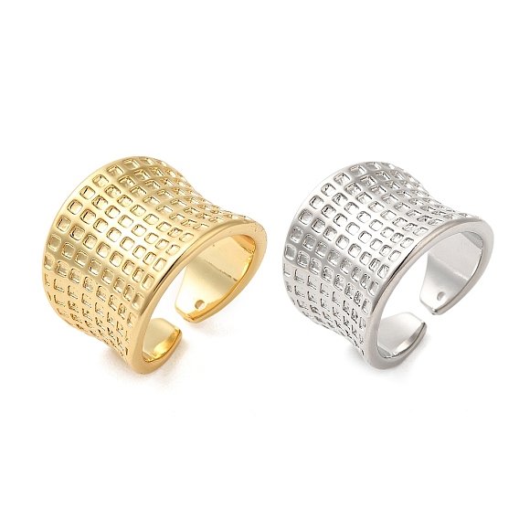 Тартан латунные широкие открытые манжеты для женщин