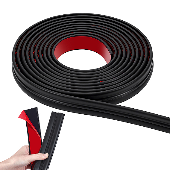 1 Rollo de moldura flexible autoadhesiva de TPE, moldura de techo, molduras de pared para muebles, puerta, guardarropa, decoración del hogar