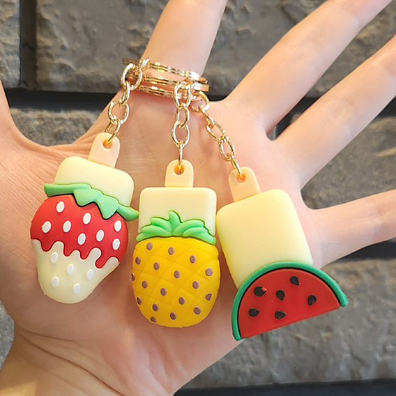 Силиконовый брелок для женщин, автомобильная подвеска-подвеска на сумку, эскимо