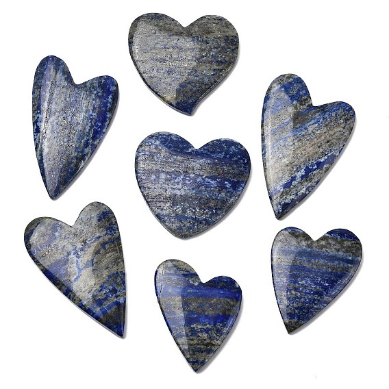 Природный лазурит кабошонов, сердце