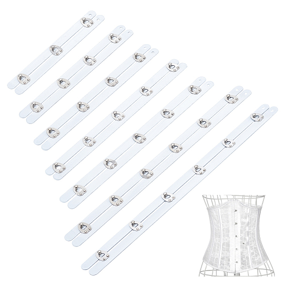 7 шт. 7 стили корсет бюск из нержавеющей стали, застежка на крючок и проушину для корсета, бюстье, талия тренер, цвет нержавеющей стали